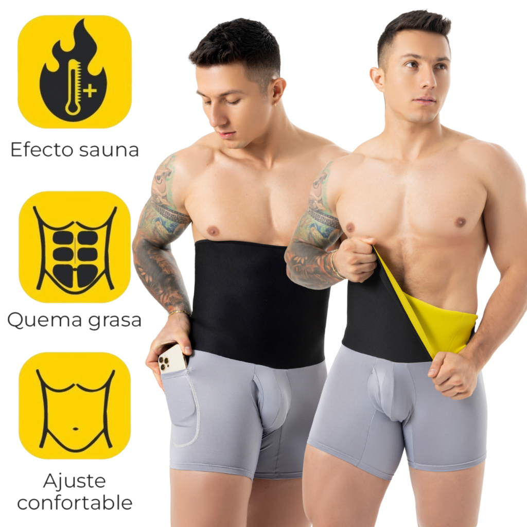 Boxer de neoprene masculino para emagrecimento