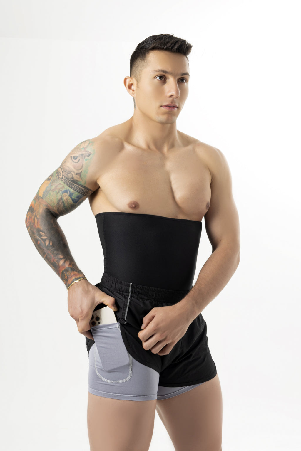 Boxer de neoprene masculino para emagrecimento