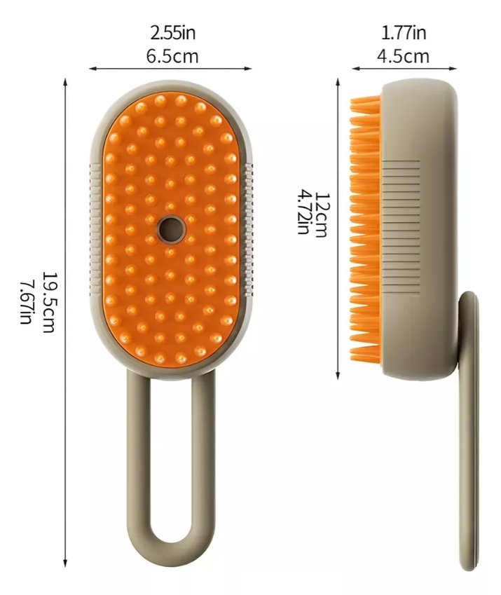 CEPILLO PARA MASCOTAS CON SPRAY - Elimina hasta el 99% del pelo suelto en minutos