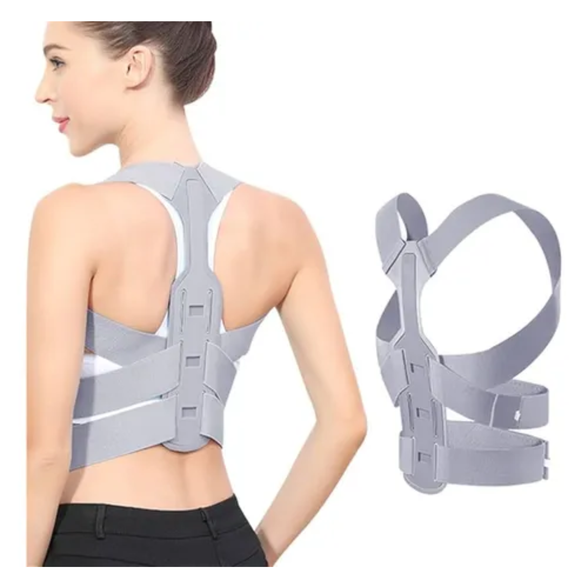 Corrector postura con soporte vertebral