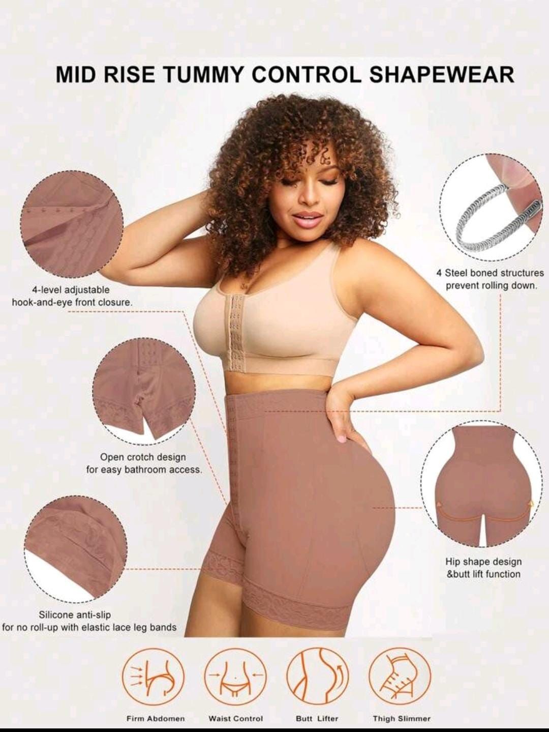 Faja Short Moldeadora Reductora para Muj