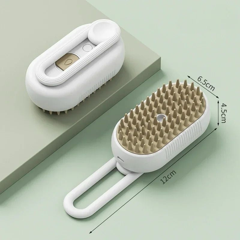 CEPILLO PARA MASCOTAS CON SPRAY - Elimina hasta el 99% del pelo suelto en minutos