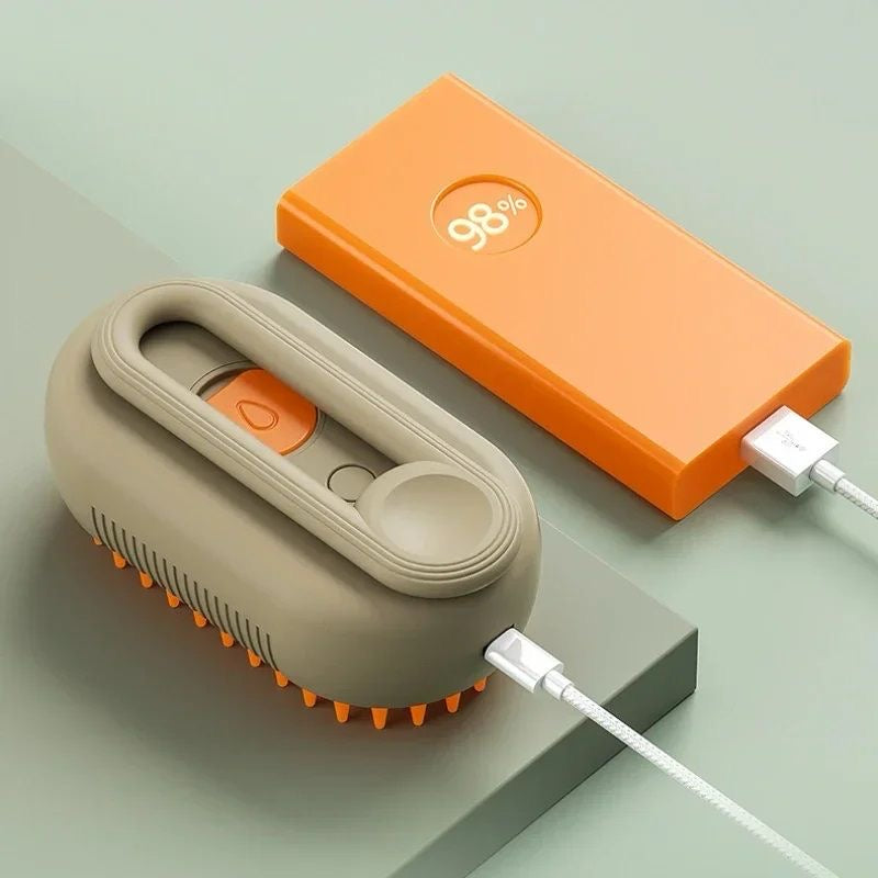 CEPILLO PARA MASCOTAS CON SPRAY - Elimina hasta el 99% del pelo suelto en minutos