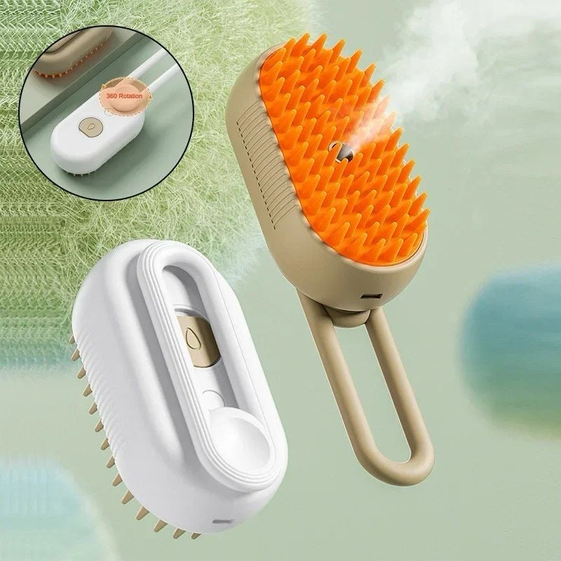 CEPILLO PARA MASCOTAS CON SPRAY - Elimina hasta el 99% del pelo suelto en minutos